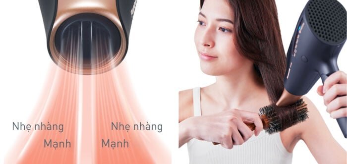 Panasonic EH-NA98-K645 có chế độ thổi gió luân phiên