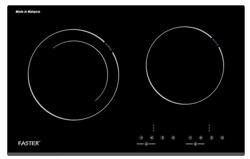 Bếp từ 2 vùng nấu Faster FS-600I được tích hợp nhiều tính năng thông minh