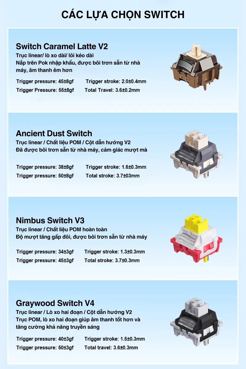 Bàn phím cơ gaming AULA S98 Pro 4