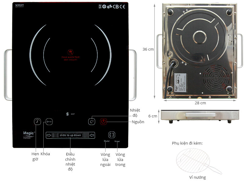 Bếp hồng ngoại Magic A38