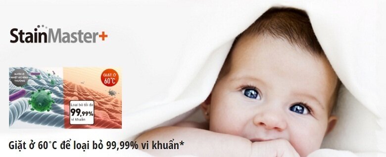 Công nghệ StainMaster+ - Máy giặt Panasonic Inverter 9.5 kg NA-FS95V7LMX