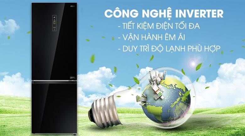 Tủ lạnh Aqua AQR-IG338EB(GB) - 292L Inverter