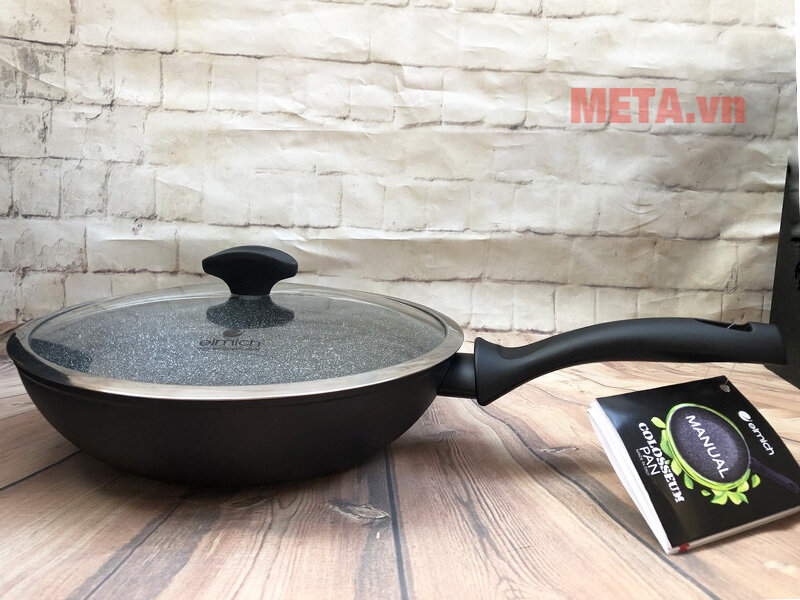 Chảo vân đá sâu lòng đáy từ Colosseum EL-3261 (28cm)