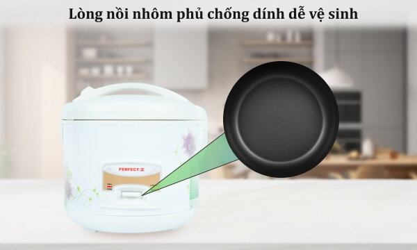 Nồi cơm nắp gài 1.2 lít Perfect PF-C101