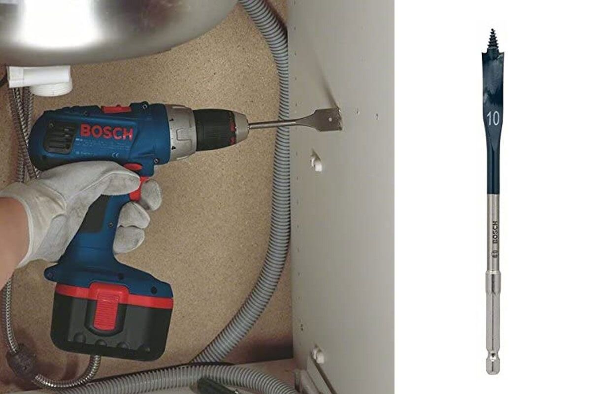 Mũi khoét gỗ đuôi cá 10x152mm Bosch 2608595483