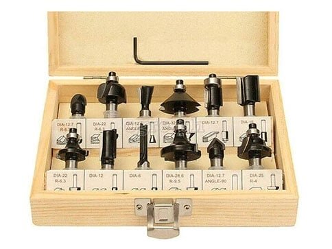 Bộ mũi đánh phay Router Tolsen 75680 Bộ mũi đánh phay Router Tolsen 75680