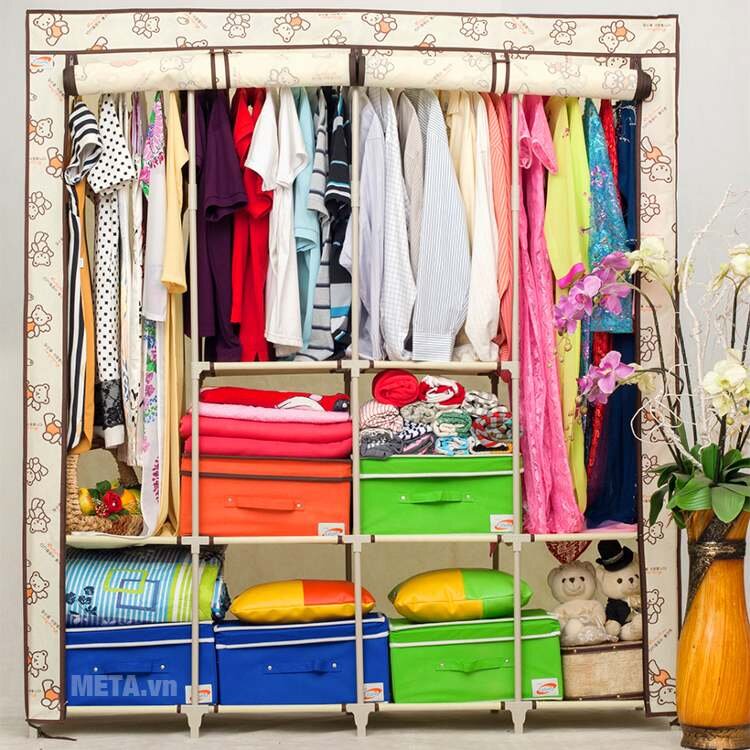 Tủ vải đôi Thanh Long TVAI15 154 x 46 x 170 cm