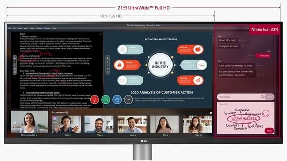 Đa nhiệm hiệu quả trên màn hình UltraWide 1