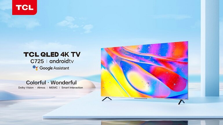 Smart tivi TCL 4K 75 inch 75c725 thiết kế