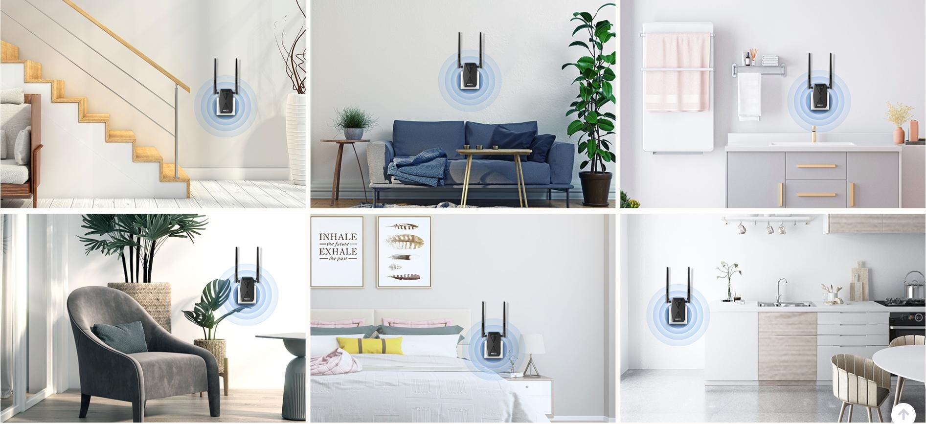 Bộ Mở Rộng Sóng wifi Totolink EX1200T V2 chuẩn AC1200 2