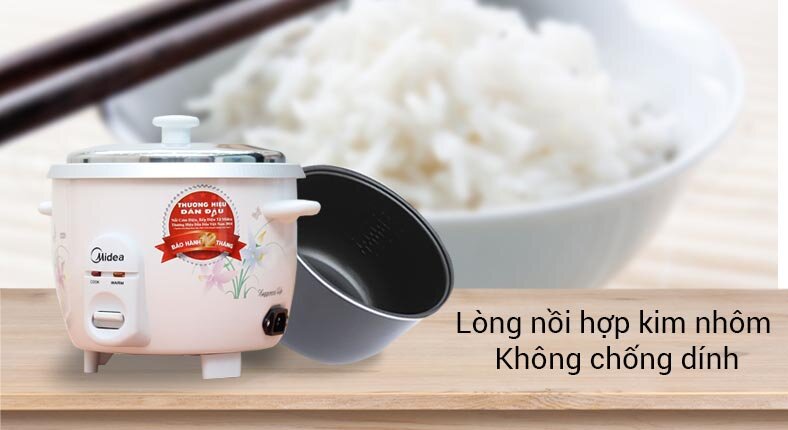 Nồi cơm điện Midea 1 lít MR-GM10SA Nồi cơm điện Midea 1 lít MR-GM10SA