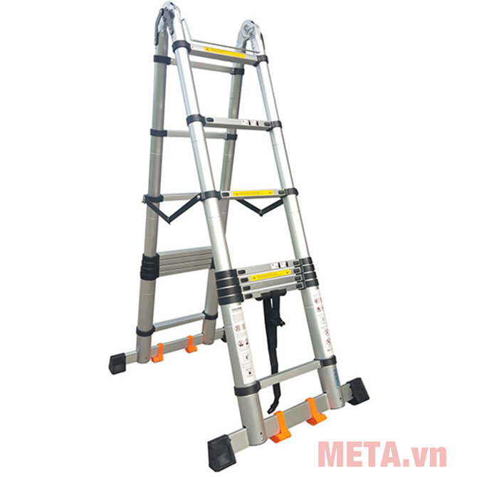 Thang nhôm rút chữ A cao cấp Jumbo A250