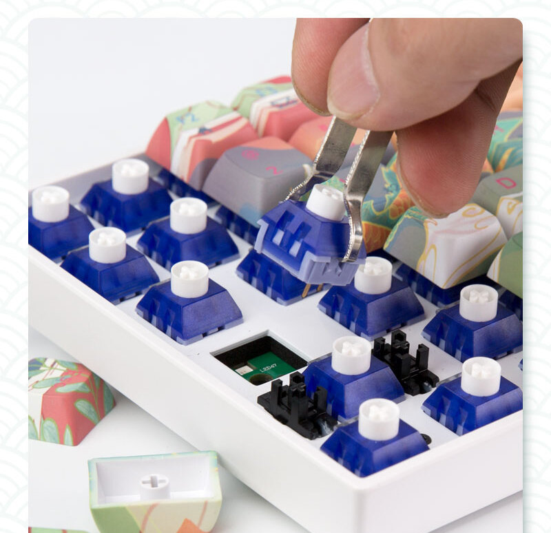 Bàn phím cơ không dây Newmen GM840 Pro Hush V3 Super Silent (KailhBox Deep Sea) (USB) 4