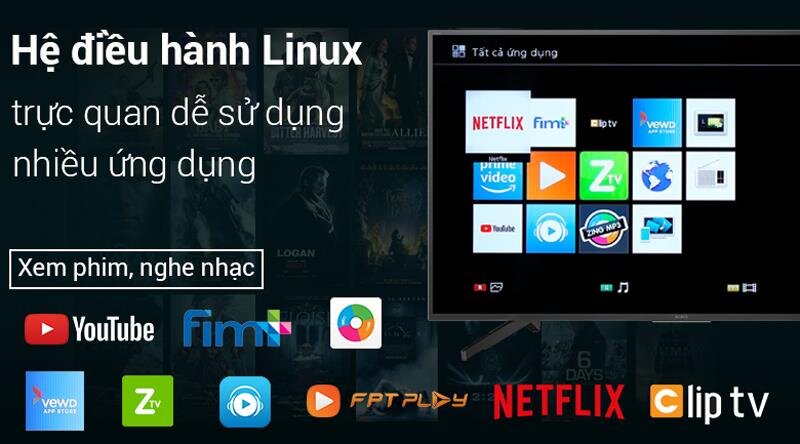 Smart Tivi Sony 43 inch 43X7000G 4K Ultra HD