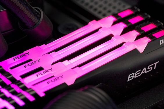 RAM Kingston Fury Beast RGB 8GB 3200MHz DDR4 (KF432C16BBA/8) 4