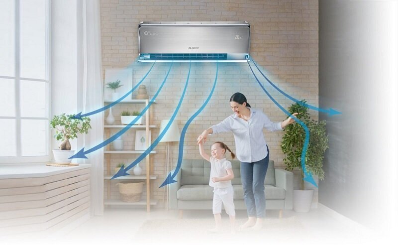 Điều hòa Gree 12000 BTU 1 chiều Inverter GWC12UB-S6D9A4A làm mát nhanh
