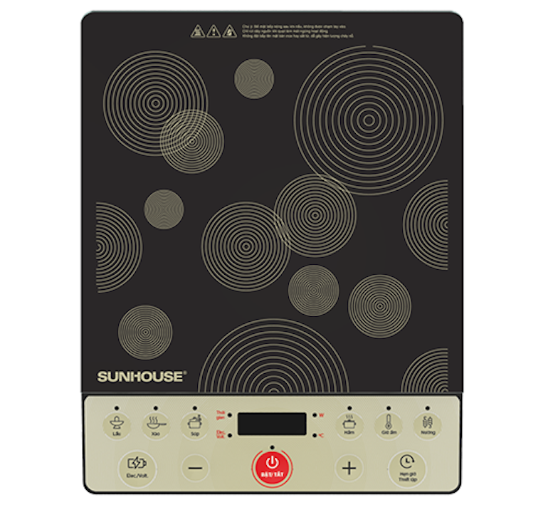 Bếp từ dương 1 vùng nấu Sunhouse SHD6162