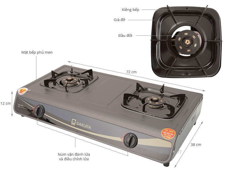 Bếp gas Sakura SA-742F Bếp gas Sakura SA-742F