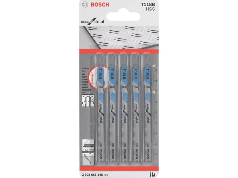 Bộ lưỡi cưa sắt Bosch 