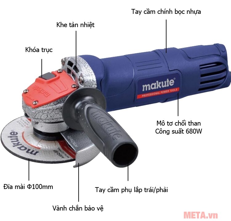 Máy mài góc Makute AG008