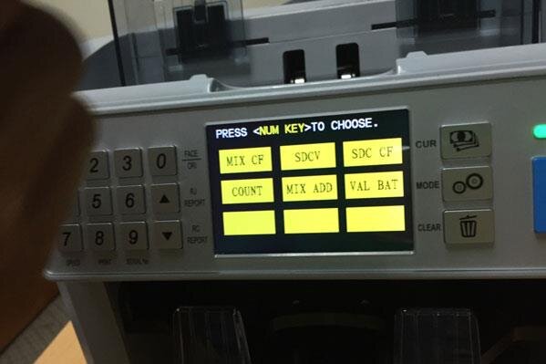 Máy đếm tiền silicon MC-8PLUS (COMBO) - Gồm cả máy in