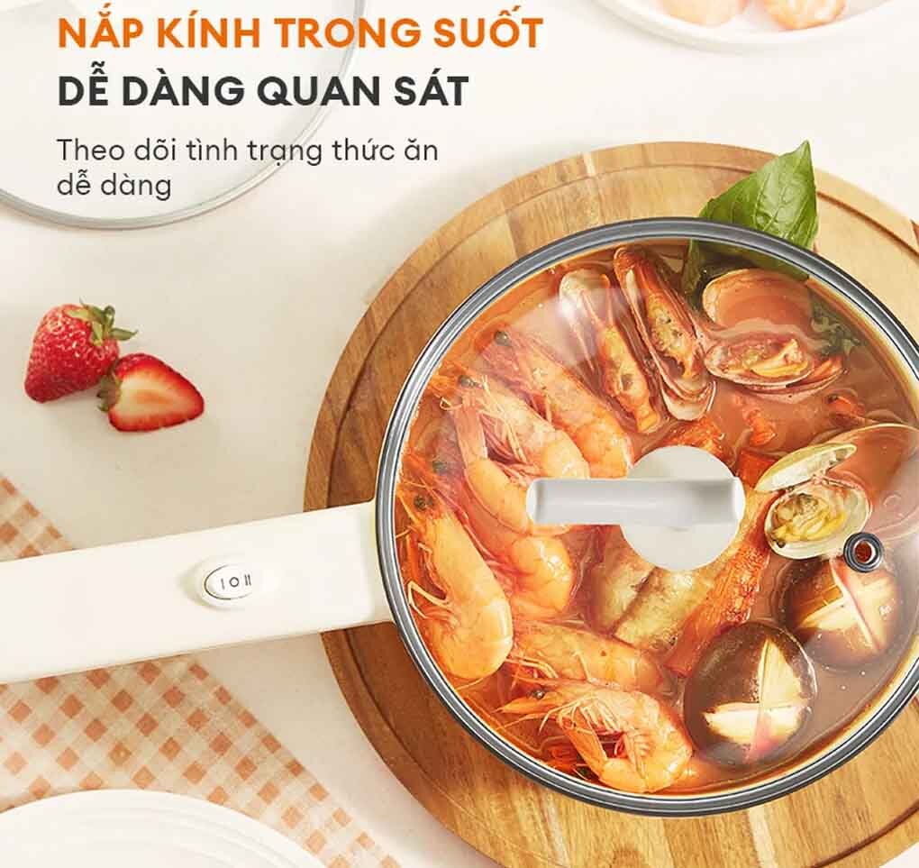 Nồi điện đa năng Gaabor GR-N20A chất liệu thủy tinh trong suốt