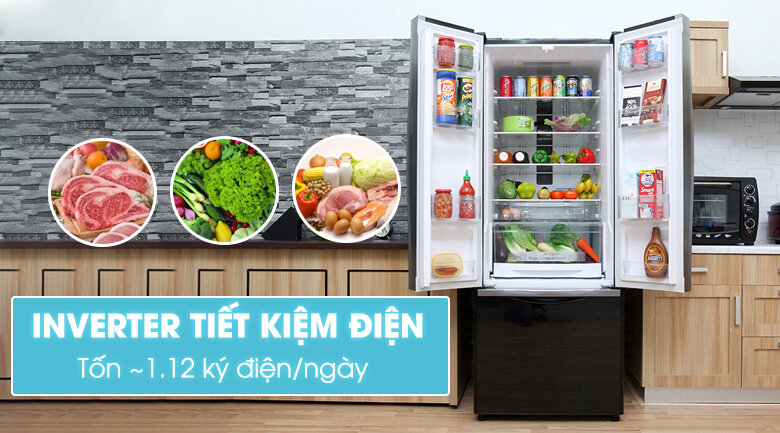 Tủ lạnh Hitachi 382 lít R-WB475PGV2 Tủ lạnh Hitachi 382 lít R-WB475PGV2