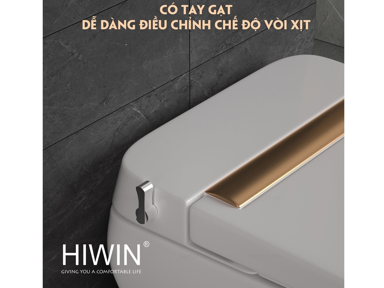 Tay gạt xả nước Bồn cầu Hiwin MT-240