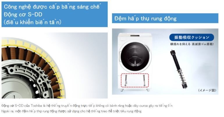 Máy giặt sấy Toshiba lồng ngang 11kg TW-117V9