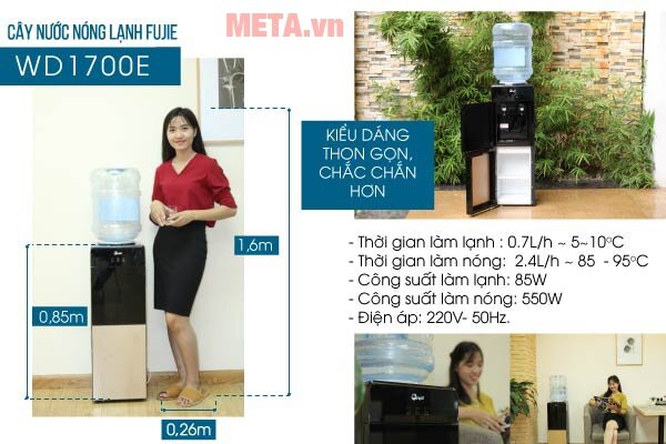 Cây nước nóng lạnh cao cấp 2 vòi FujiE WD1700E