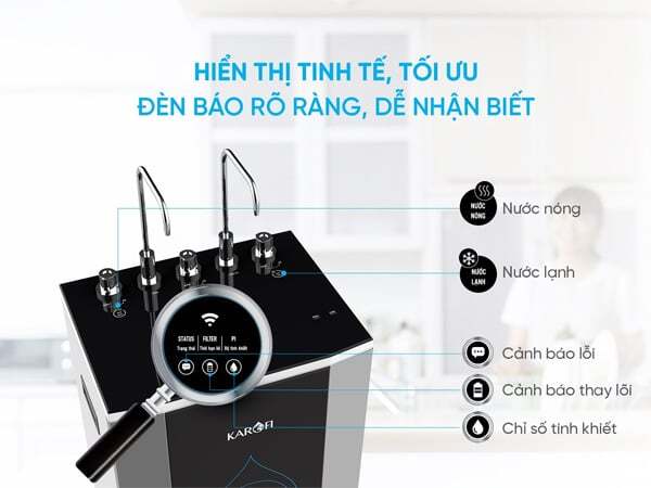 Karofi KAD-D50 có bảng điều khiển cảm ứng Karofi KAD-D50 có bảng điều khiển cảm ứng