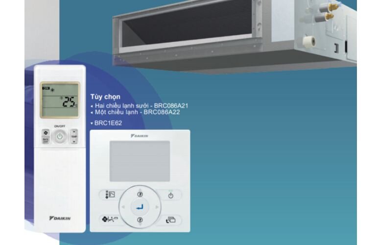 Dàn lạnh điều hòa Daikin Inverter 24000 BTU 1 chiều FMA71RVMV gas R-32 có thể dùng kèm reomote hoặc bảng điều khiển dây