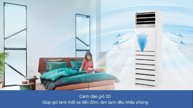  Điều hòa tủ đứng LG Inverter 48000 BTU 1 chiều APNQ48GT3E4/AUUQ48LH4 