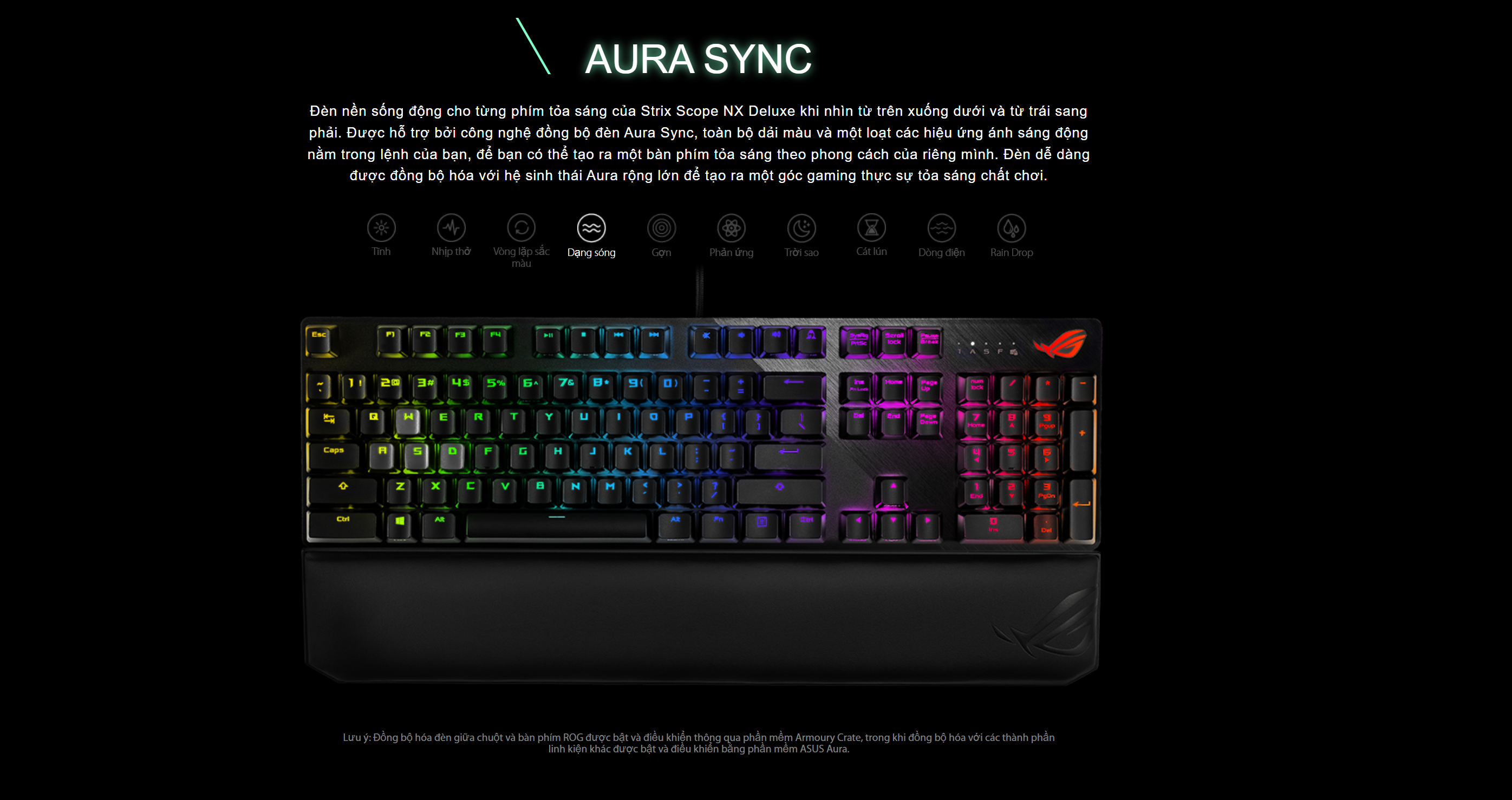 Bàn phím Asus ROG Strix Scope NX Deluxe Red sw