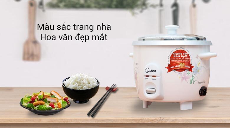 Nồi cơm điện Midea 1 lít MR-GM10SA Nồi cơm điện Midea 1 lít MR-GM10SA