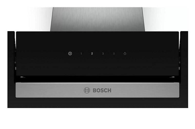 Máy hút mùi kính vát Bosch DWK87EM60B (Ảnh: Bosch).