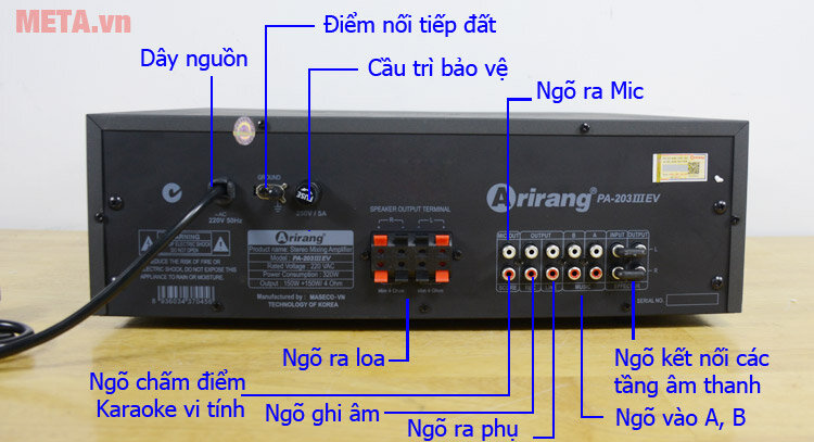 Máy tăng âm Arirang PA-203III EV