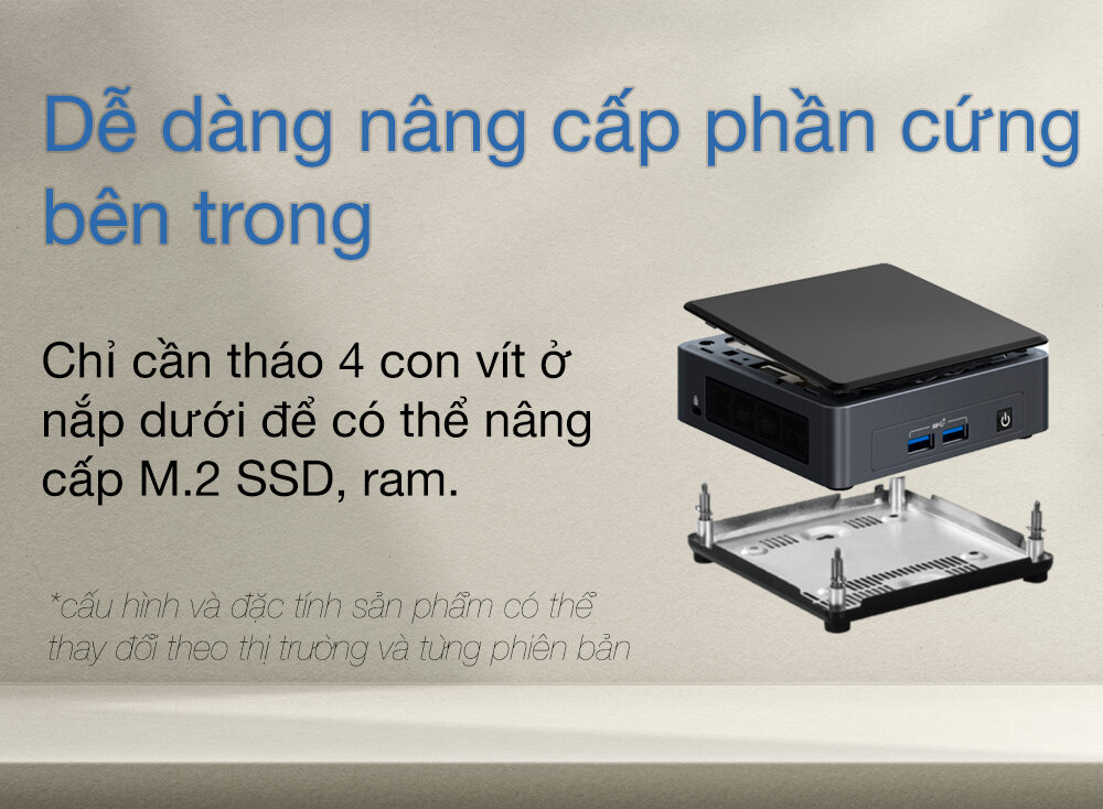 Máy tính Intel NUC 11 Performance kit – NUC11PAHi30Z  3