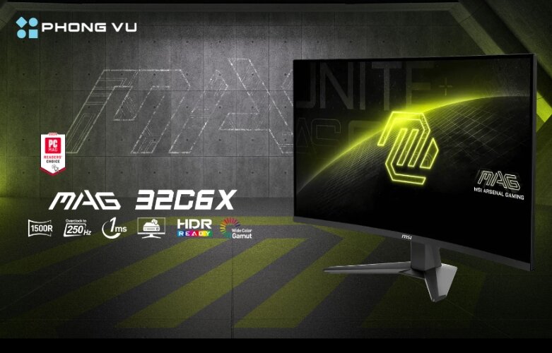 Màn hình MSI MAG 32C6X sở hữu kích thước ấn tượng và thông số kỹ thuật nổi bật