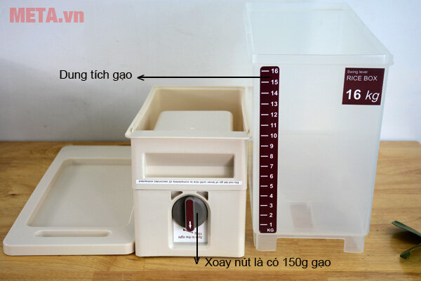 Thùng đựng gạo thông minh Tashuan TS 3626A - 16Kg Thùng đựng gạo thông minh Tashuan TS 3626A - 16Kg