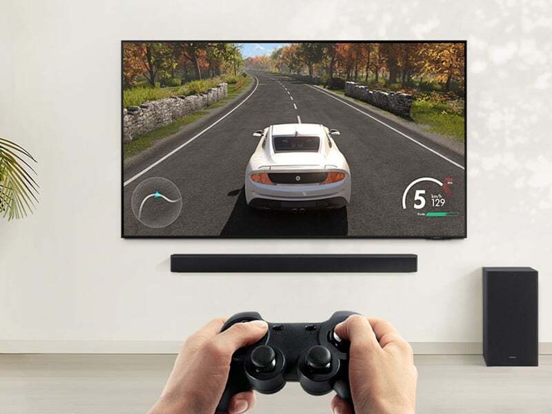 Trải nghiệm âm mượt trong từng cảnh game trên loa thanh Samsung HW-C450/XV Trải nghiệm âm mượt trong từng cảnh game trên loa thanh Samsung HW-C450/XV