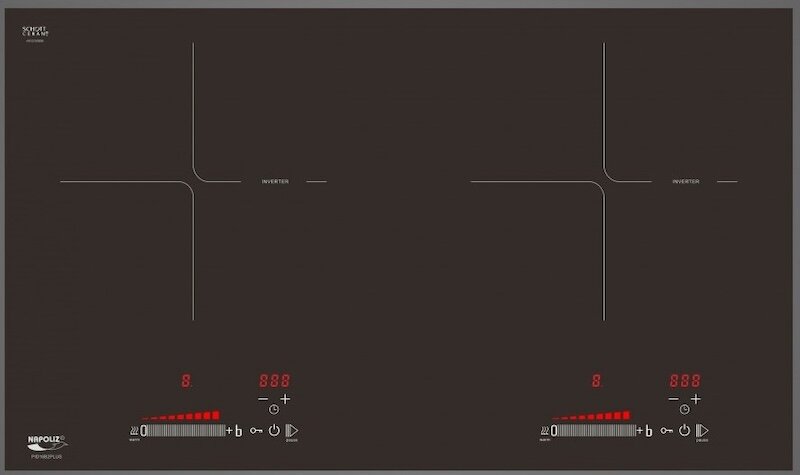 Bếp từ Napoliz PID16B2PLUS được thiết kế với kiểu dáng âm bàn hiện đại