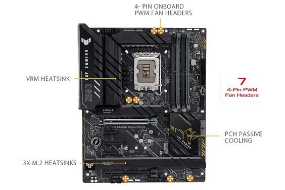 Mainboard Asus TUF Gaming Z690 - Plus D4 (LGA 1700 - ATX Form Factor - DDR4)
