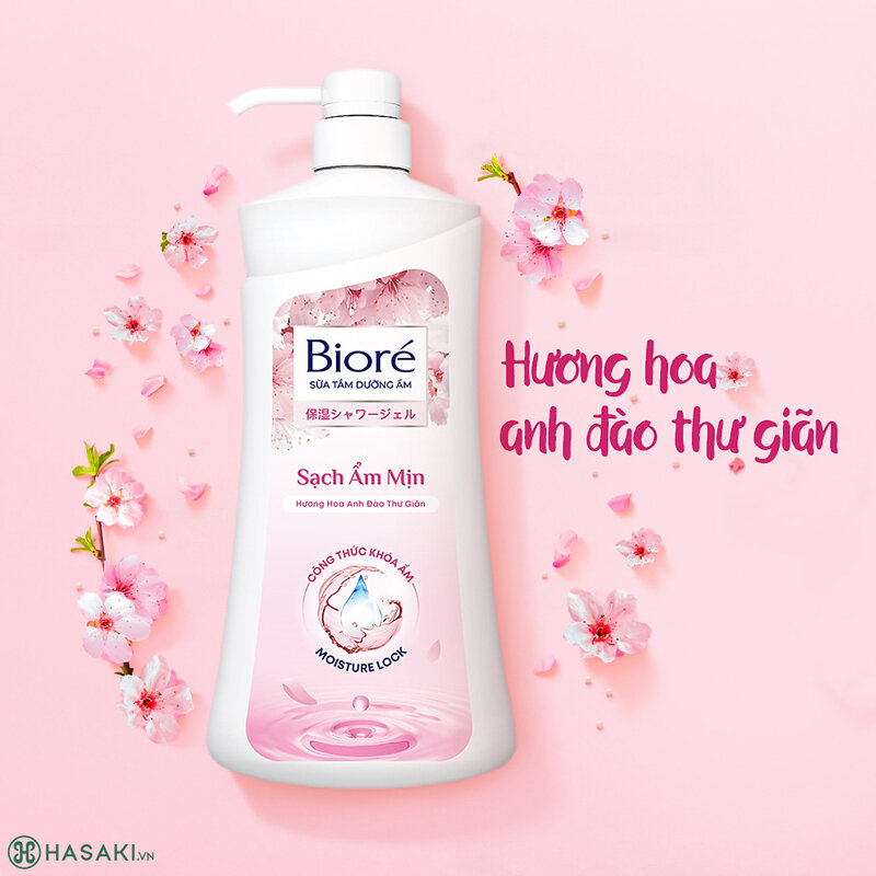 Sữa Tắm Bioré Ẩm Mịn Làn Da Hương Hoa Anh Đào Sữa Tắm Bioré Ẩm Mịn Làn Da Hương Hoa Anh Đào 530g