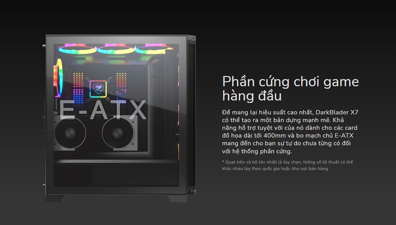 Vỏ Case Cougar DarkBlader X7 Midnight Green