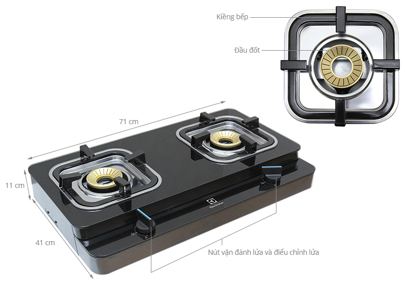 Bếp gas Electrolux ETG726GKR Bếp gas Electrolux ETG726GKR
