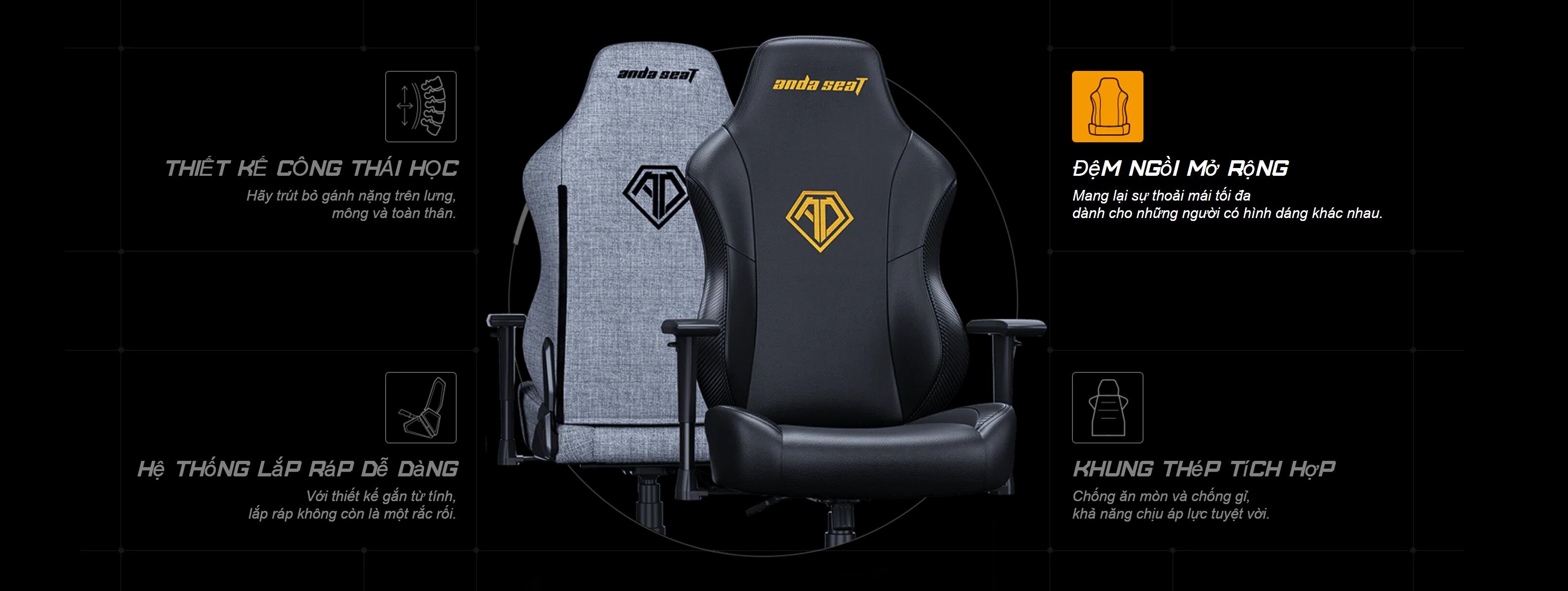 Ghế game Andaseat Phantom 3 Series Premium