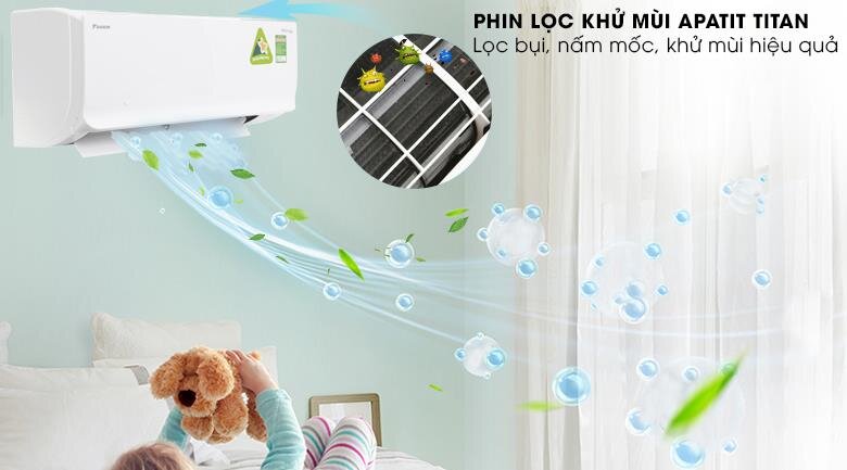 Điều hòa Daikin 1 chiều Inverter 11.950BTU ATKC35UAVMV