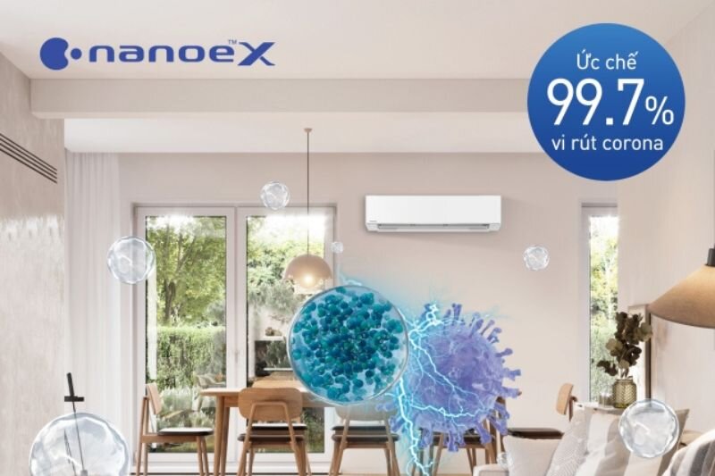 Điều hoà Panasonic Inverter 9000 BTU 1 chiều CU/CS-RU9AKH-8 gas R-32