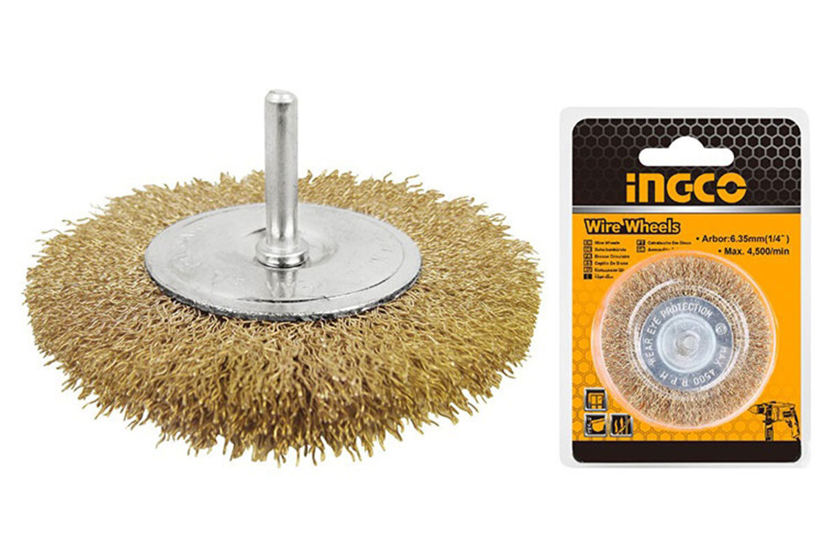 Bánh cước 75mm có cán INGCO WB40751